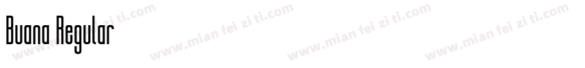 Buana Regular字体转换